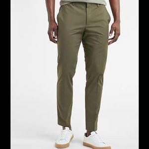 Express Olive Green Photographer Slim Dress Pants Slacks - Men’s 30x30